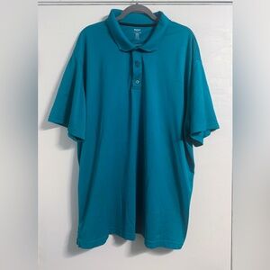 Reebok Golf PlayDry 3XL Teal Polo Big & Tall Moisture Wicking Performance Wear